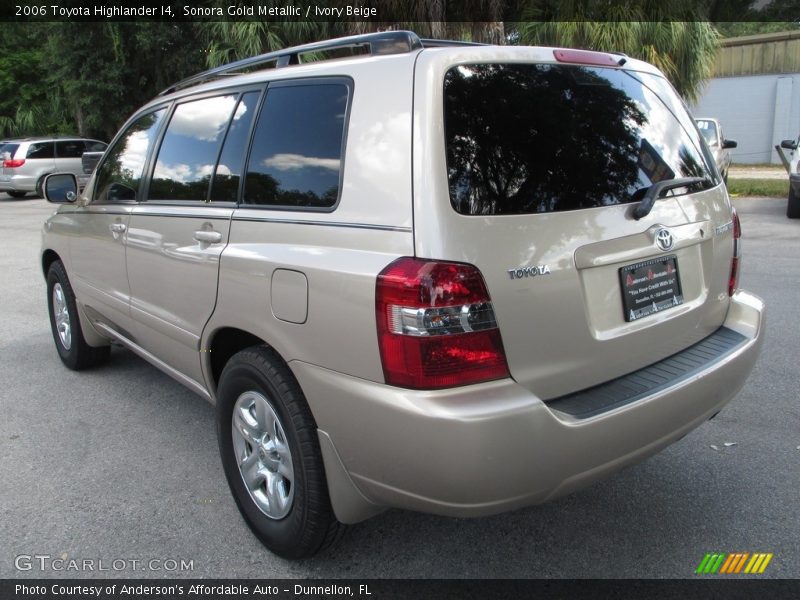 Sonora Gold Metallic / Ivory Beige 2006 Toyota Highlander I4