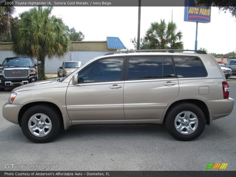 Sonora Gold Metallic / Ivory Beige 2006 Toyota Highlander I4