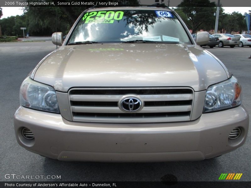 Sonora Gold Metallic / Ivory Beige 2006 Toyota Highlander I4