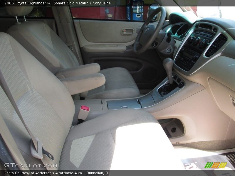 Sonora Gold Metallic / Ivory Beige 2006 Toyota Highlander I4