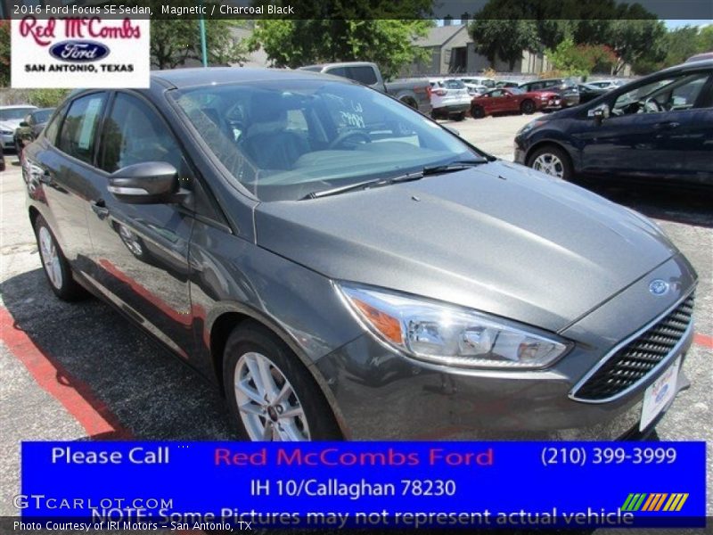 Magnetic / Charcoal Black 2016 Ford Focus SE Sedan