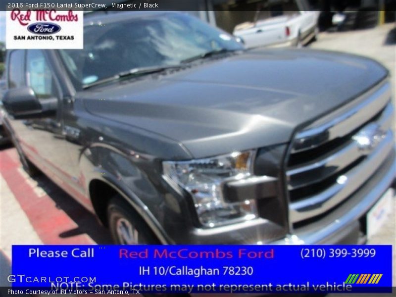 Magnetic / Black 2016 Ford F150 Lariat SuperCrew