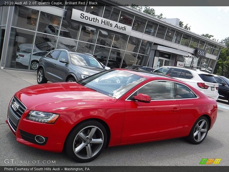 Brilliant Red / Black 2010 Audi A5 2.0T quattro Coupe