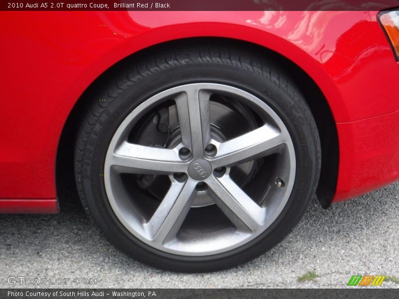 Brilliant Red / Black 2010 Audi A5 2.0T quattro Coupe