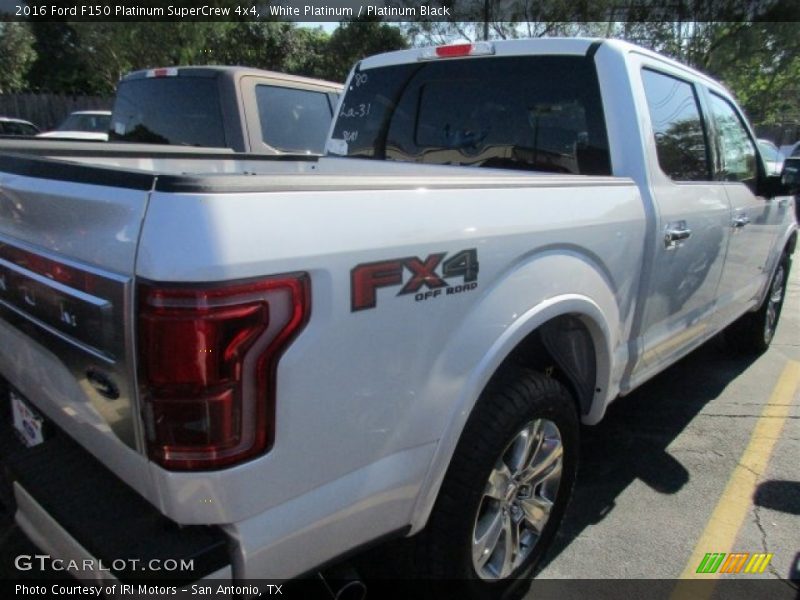 White Platinum / Platinum Black 2016 Ford F150 Platinum SuperCrew 4x4