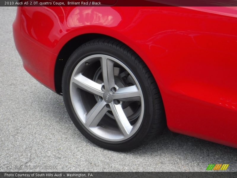 Brilliant Red / Black 2010 Audi A5 2.0T quattro Coupe