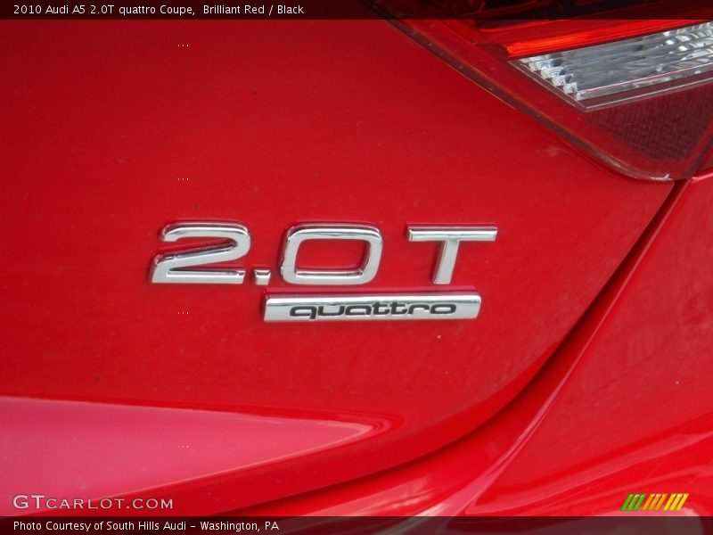 Brilliant Red / Black 2010 Audi A5 2.0T quattro Coupe