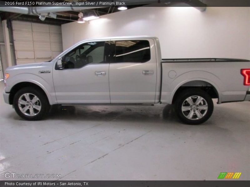 Ingot Silver / Platinum Black 2016 Ford F150 Platinum SuperCrew