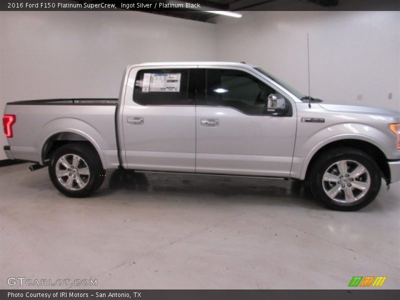 Ingot Silver / Platinum Black 2016 Ford F150 Platinum SuperCrew