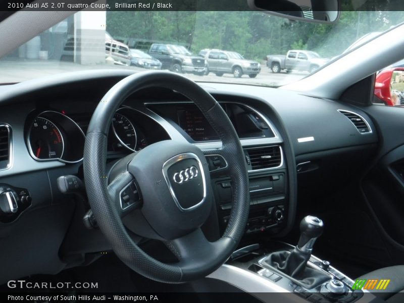 Brilliant Red / Black 2010 Audi A5 2.0T quattro Coupe