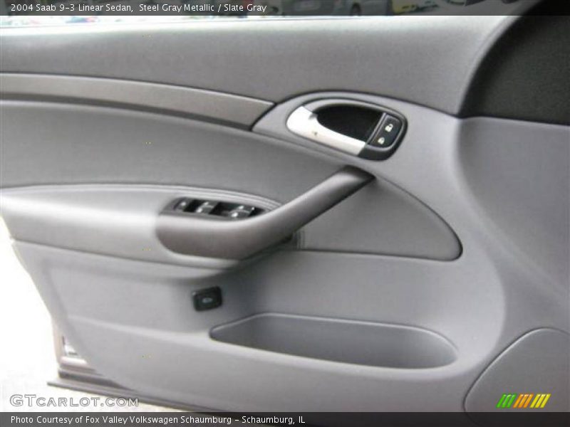 Steel Gray Metallic / Slate Gray 2004 Saab 9-3 Linear Sedan