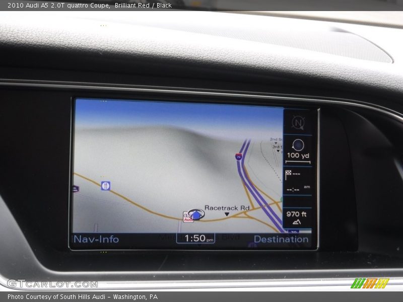 Brilliant Red / Black 2010 Audi A5 2.0T quattro Coupe