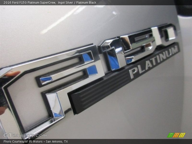 Ingot Silver / Platinum Black 2016 Ford F150 Platinum SuperCrew