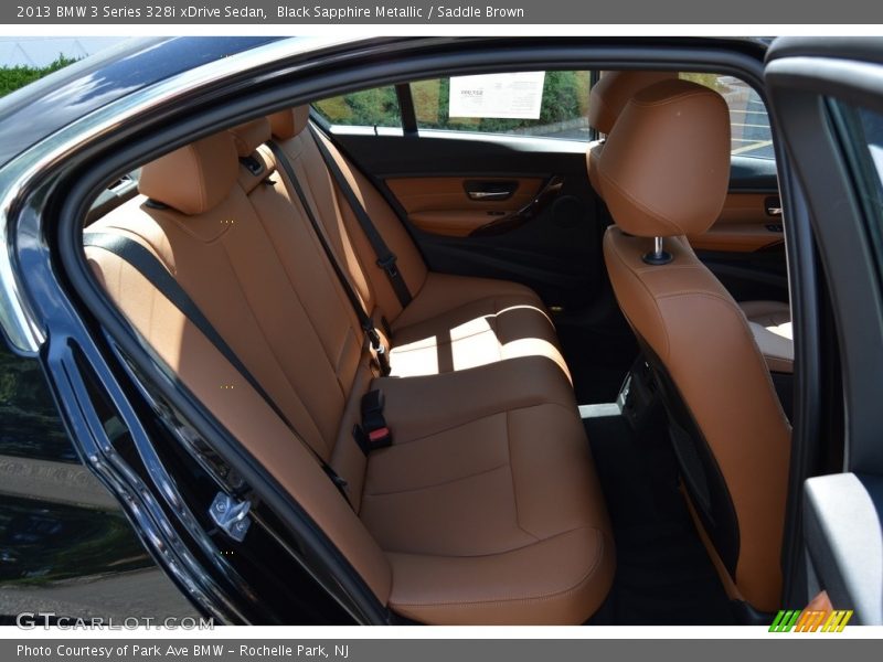 Black Sapphire Metallic / Saddle Brown 2013 BMW 3 Series 328i xDrive Sedan