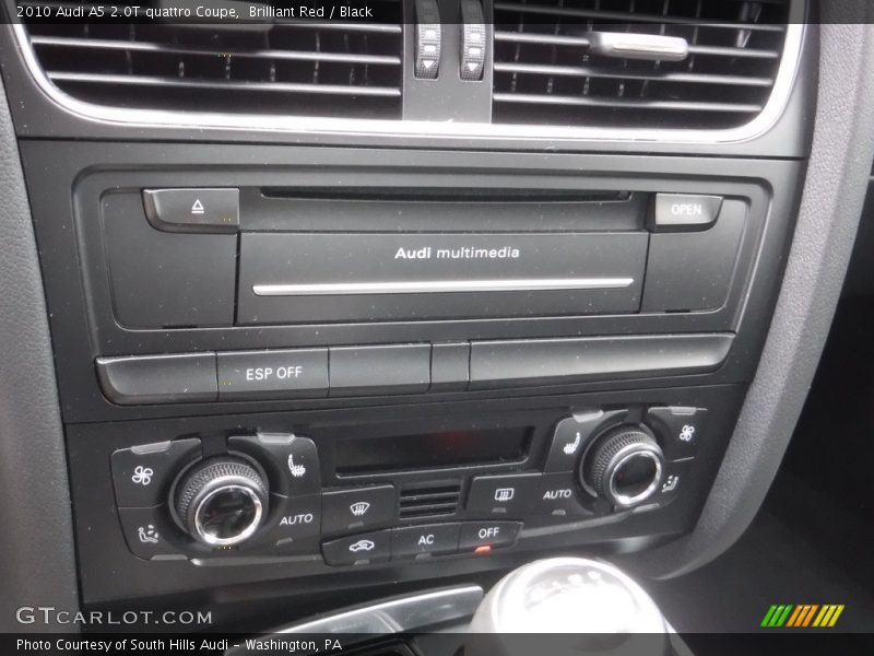 Brilliant Red / Black 2010 Audi A5 2.0T quattro Coupe