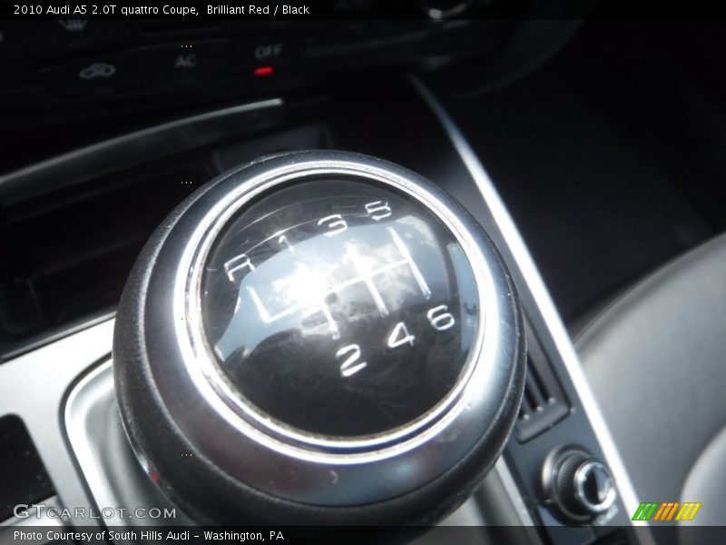Brilliant Red / Black 2010 Audi A5 2.0T quattro Coupe