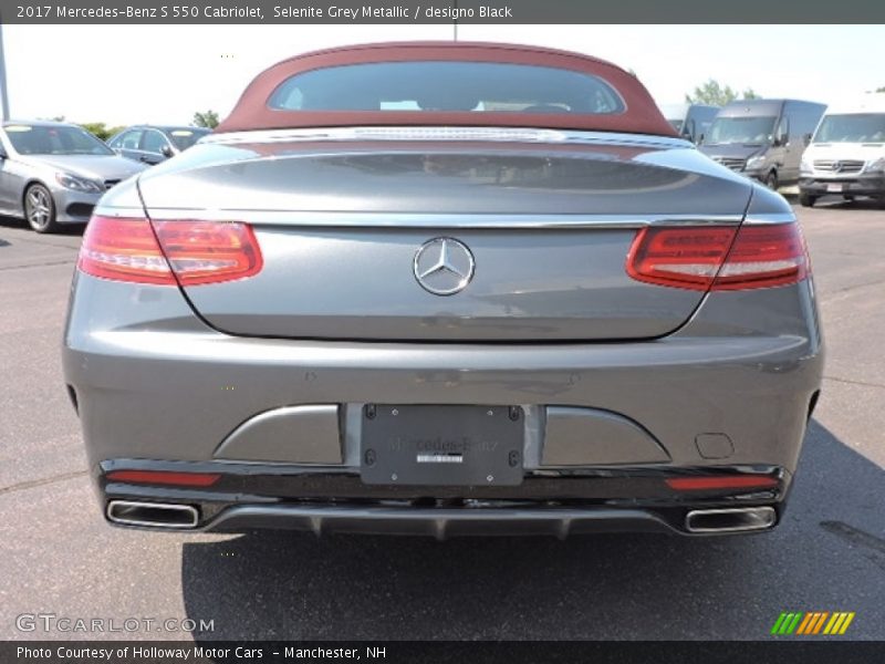 Selenite Grey Metallic / designo Black 2017 Mercedes-Benz S 550 Cabriolet