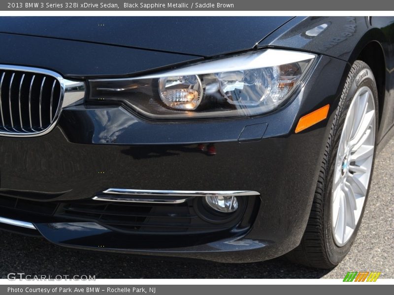 Black Sapphire Metallic / Saddle Brown 2013 BMW 3 Series 328i xDrive Sedan