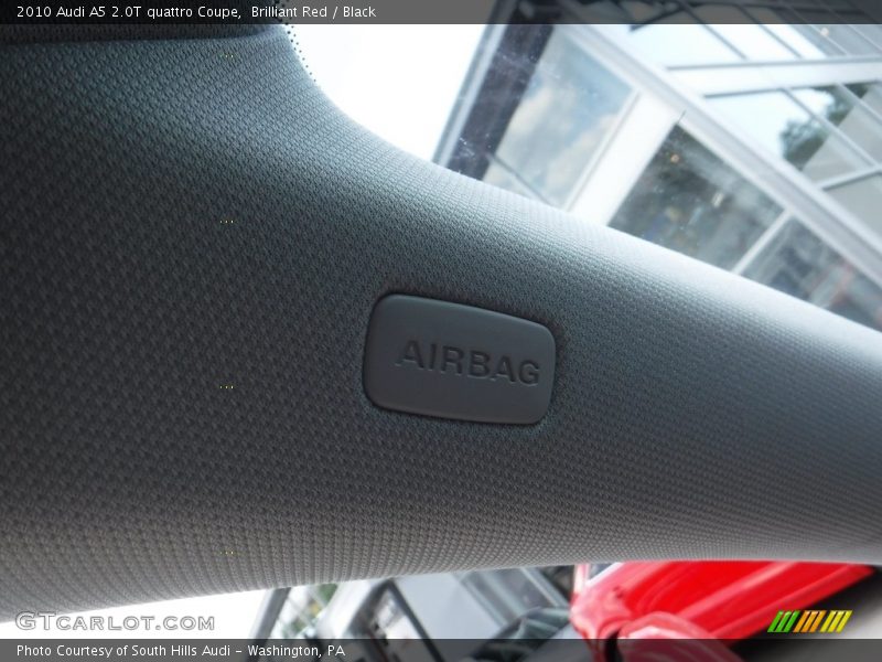 Brilliant Red / Black 2010 Audi A5 2.0T quattro Coupe