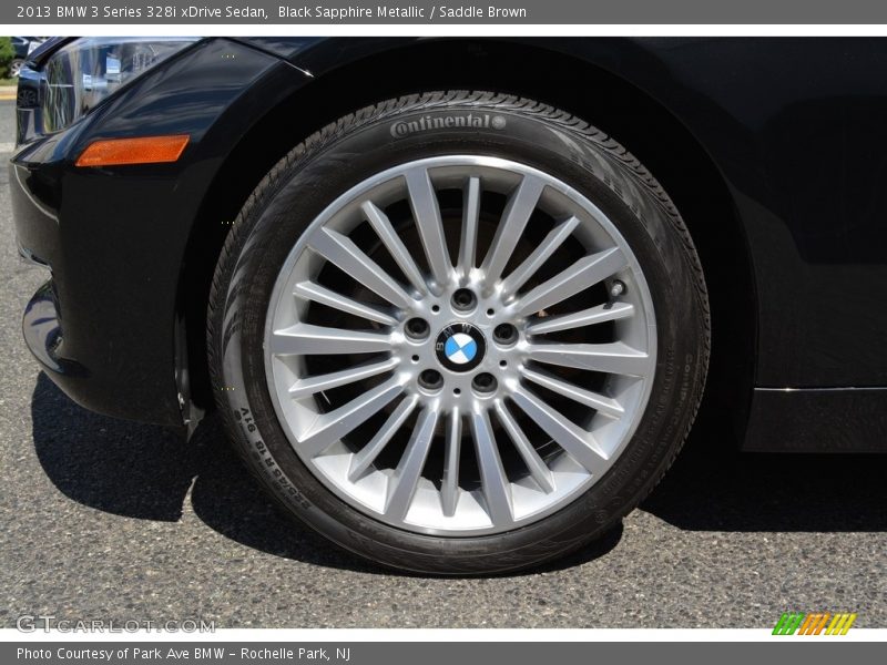 Black Sapphire Metallic / Saddle Brown 2013 BMW 3 Series 328i xDrive Sedan