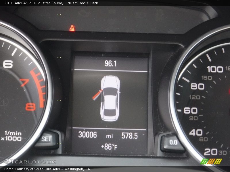 Brilliant Red / Black 2010 Audi A5 2.0T quattro Coupe