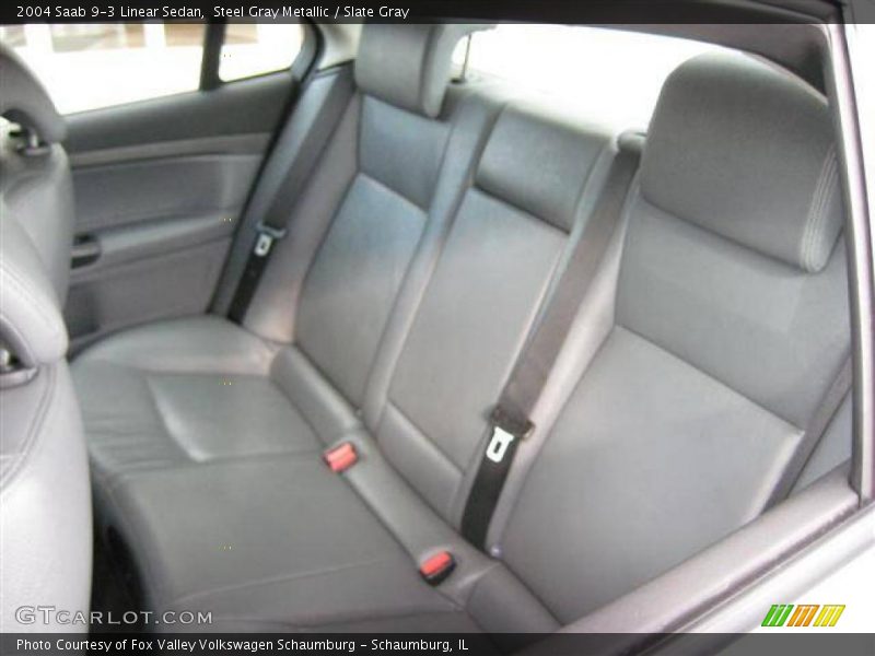 Steel Gray Metallic / Slate Gray 2004 Saab 9-3 Linear Sedan