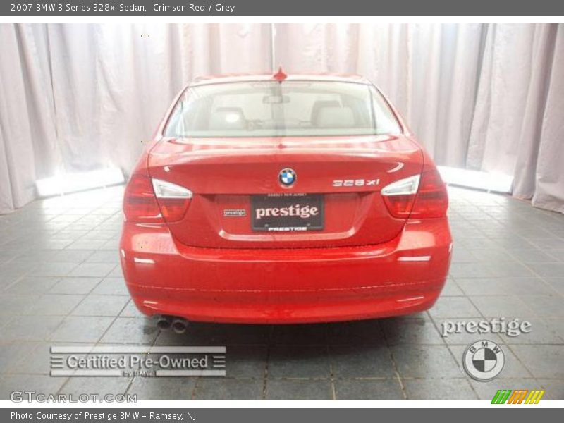 Crimson Red / Grey 2007 BMW 3 Series 328xi Sedan