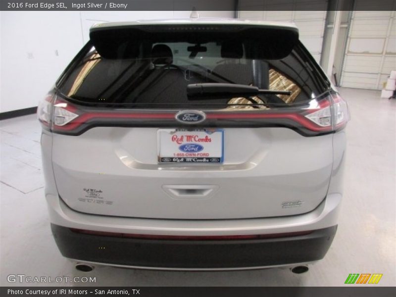 Ingot Silver / Ebony 2016 Ford Edge SEL