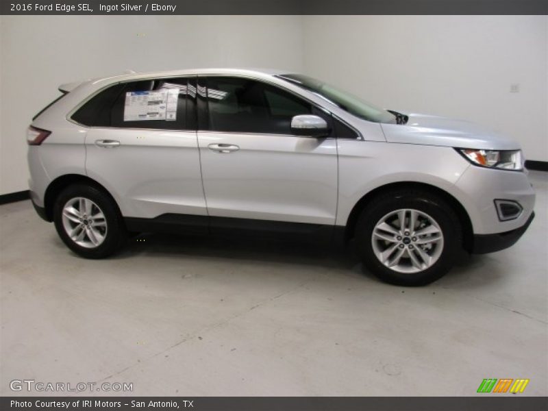 Ingot Silver / Ebony 2016 Ford Edge SEL