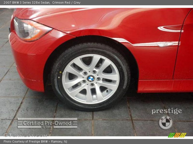 Crimson Red / Grey 2007 BMW 3 Series 328xi Sedan