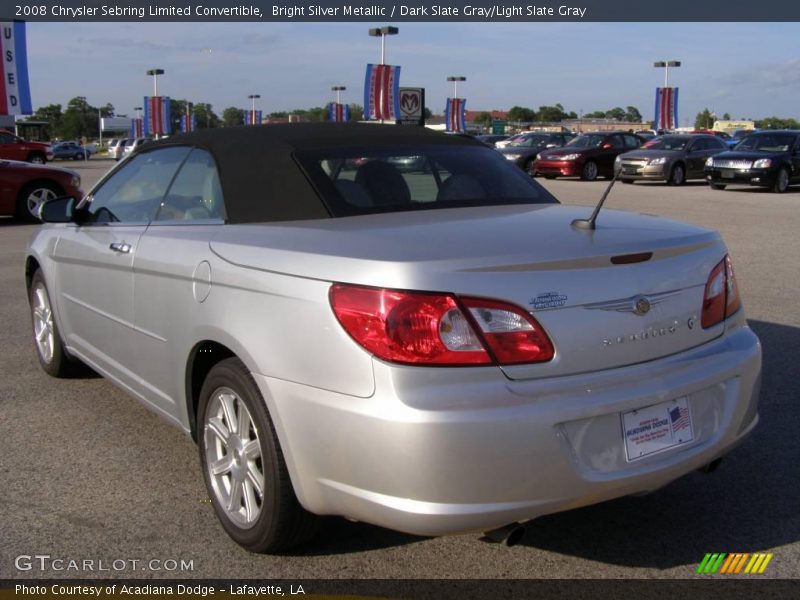 Bright Silver Metallic / Dark Slate Gray/Light Slate Gray 2008 Chrysler Sebring Limited Convertible