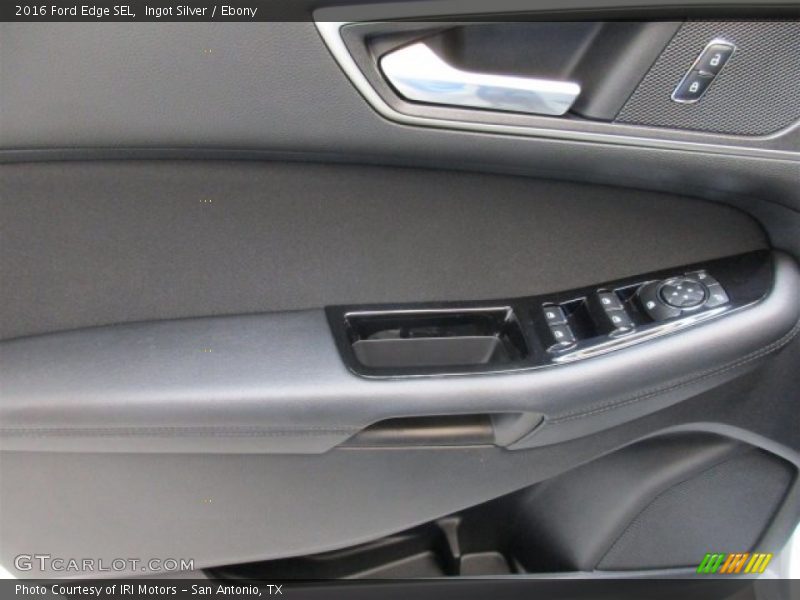 Ingot Silver / Ebony 2016 Ford Edge SEL