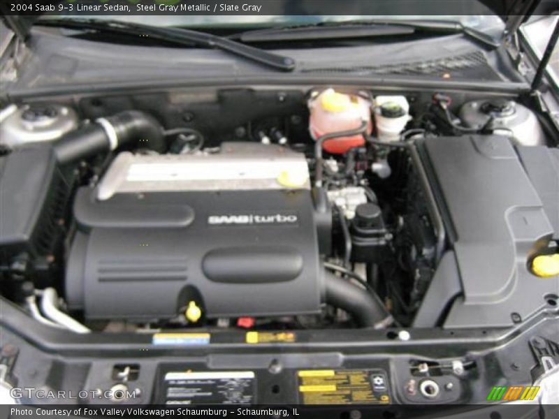 Steel Gray Metallic / Slate Gray 2004 Saab 9-3 Linear Sedan