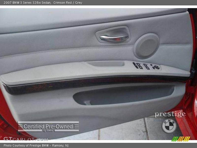 Crimson Red / Grey 2007 BMW 3 Series 328xi Sedan