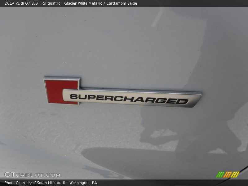 Glacier White Metallic / Cardamom Beige 2014 Audi Q7 3.0 TFSI quattro
