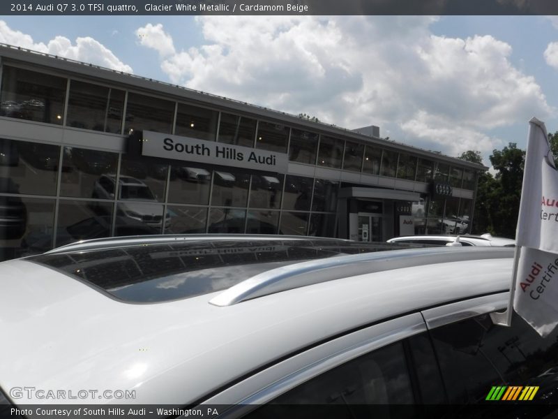 Glacier White Metallic / Cardamom Beige 2014 Audi Q7 3.0 TFSI quattro