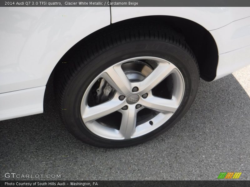 Glacier White Metallic / Cardamom Beige 2014 Audi Q7 3.0 TFSI quattro