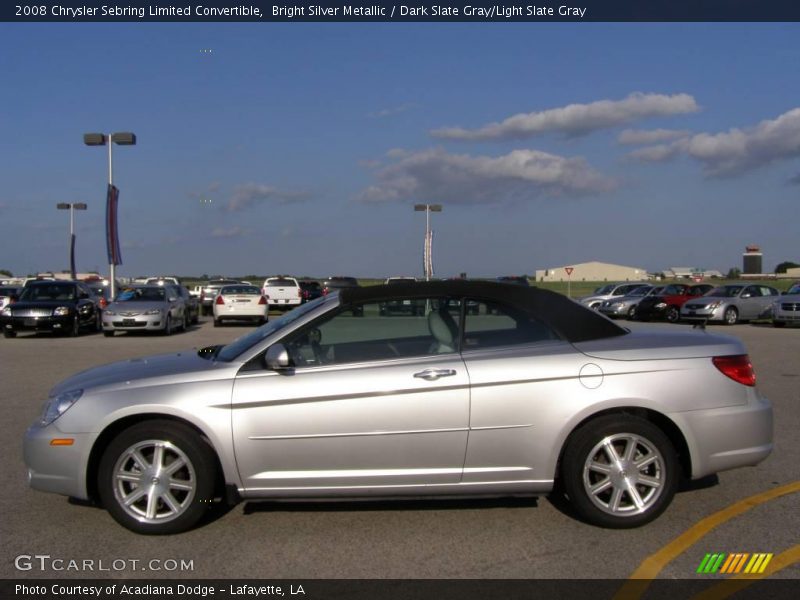 Bright Silver Metallic / Dark Slate Gray/Light Slate Gray 2008 Chrysler Sebring Limited Convertible