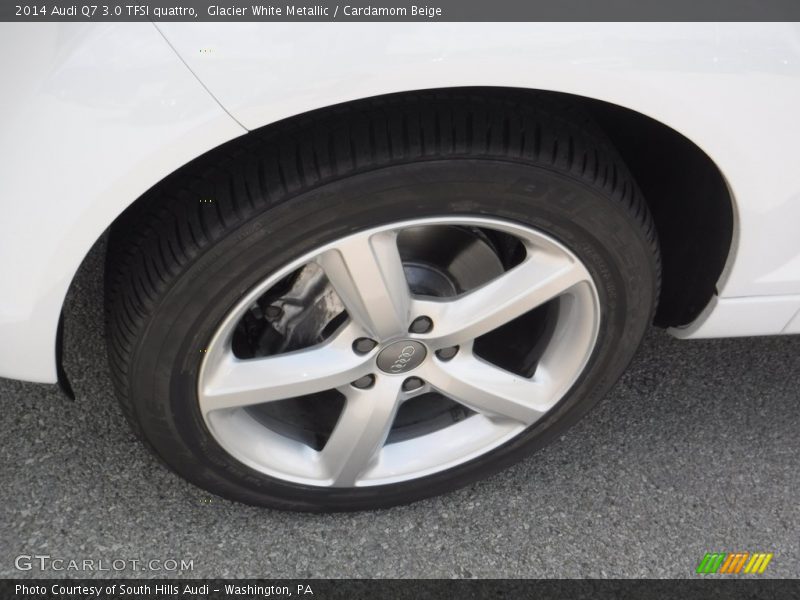 Glacier White Metallic / Cardamom Beige 2014 Audi Q7 3.0 TFSI quattro