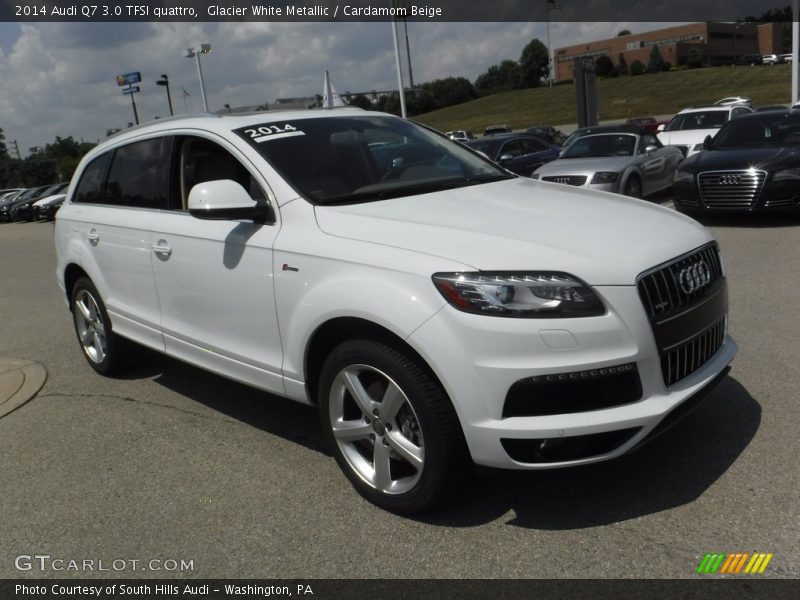 Glacier White Metallic / Cardamom Beige 2014 Audi Q7 3.0 TFSI quattro
