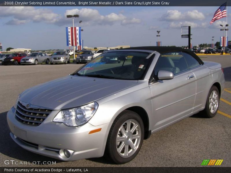 Bright Silver Metallic / Dark Slate Gray/Light Slate Gray 2008 Chrysler Sebring Limited Convertible