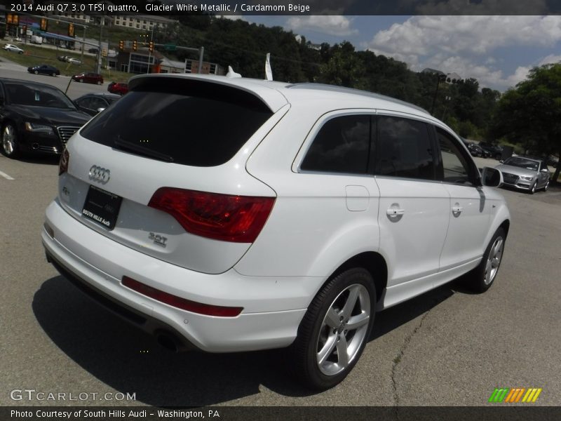 Glacier White Metallic / Cardamom Beige 2014 Audi Q7 3.0 TFSI quattro
