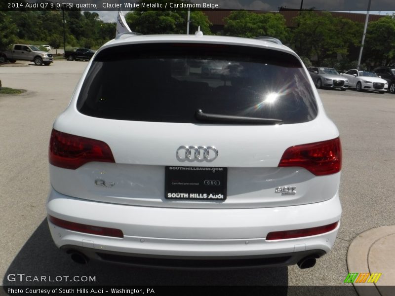 Glacier White Metallic / Cardamom Beige 2014 Audi Q7 3.0 TFSI quattro