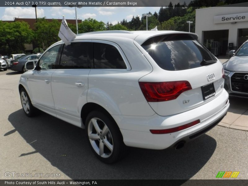 Glacier White Metallic / Cardamom Beige 2014 Audi Q7 3.0 TFSI quattro