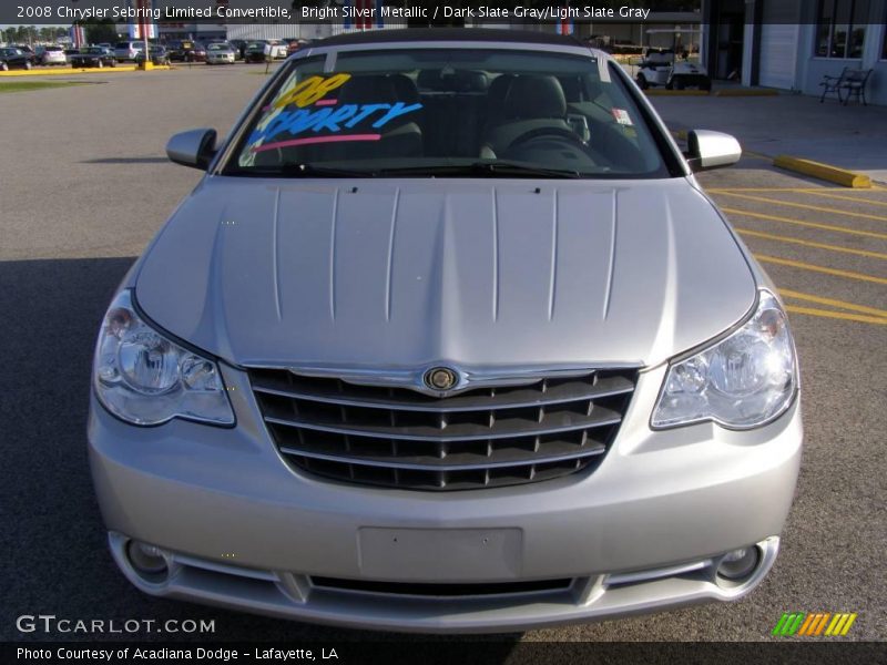 Bright Silver Metallic / Dark Slate Gray/Light Slate Gray 2008 Chrysler Sebring Limited Convertible