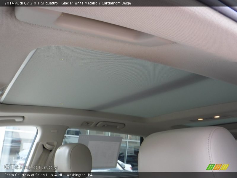 Glacier White Metallic / Cardamom Beige 2014 Audi Q7 3.0 TFSI quattro