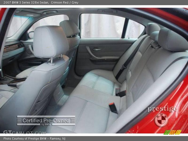 Crimson Red / Grey 2007 BMW 3 Series 328xi Sedan