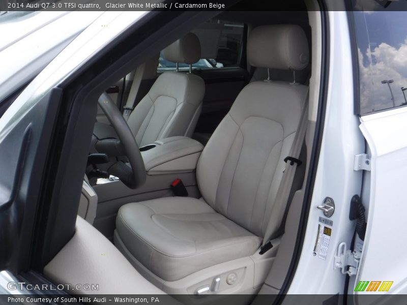 Glacier White Metallic / Cardamom Beige 2014 Audi Q7 3.0 TFSI quattro