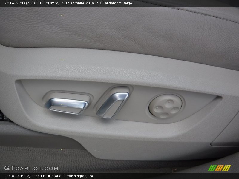 Glacier White Metallic / Cardamom Beige 2014 Audi Q7 3.0 TFSI quattro