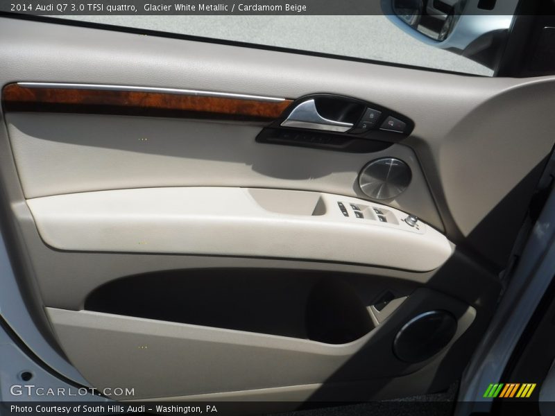 Glacier White Metallic / Cardamom Beige 2014 Audi Q7 3.0 TFSI quattro
